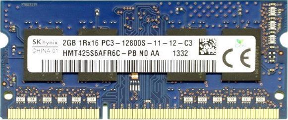 Hynix Pamięć RAM HYNIX 2GB DDR3 1600MHz PC3-12800S SODIMM Laptop 1