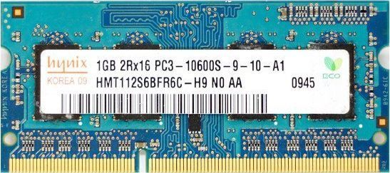 Hynix Pamięć RAM HYNIX 1GB DDR3 1333MHz SODIMM Laptop 1