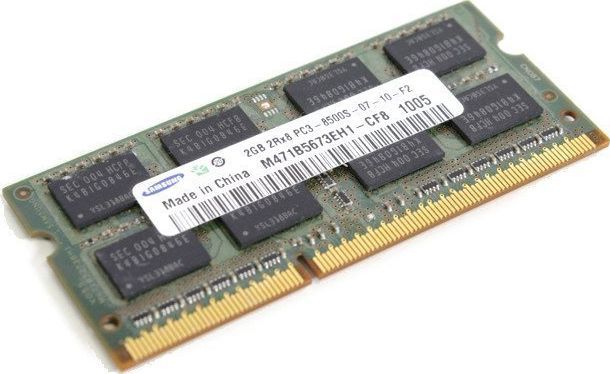 Samsung Poleasingowa Pamięć RAM SAMSUNG 2GB DDR3 1066MHz SODIMM Laptop 1
