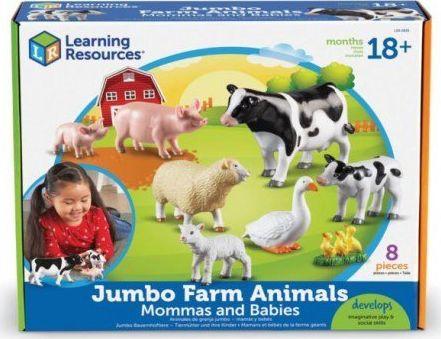 Figurka Learning Resources Jumbo Mamy i Dzieci - Zwierzęta Domowe (LER0835) 1