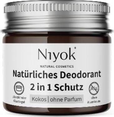 niyok Dezodorant i antyperspirant w kremie 2w1 KOKOS BEZZAPACHOWY 1