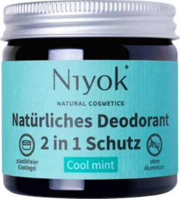 niyok Dezodorant i antyperspirant w kremie 2w1 Cool mint 1