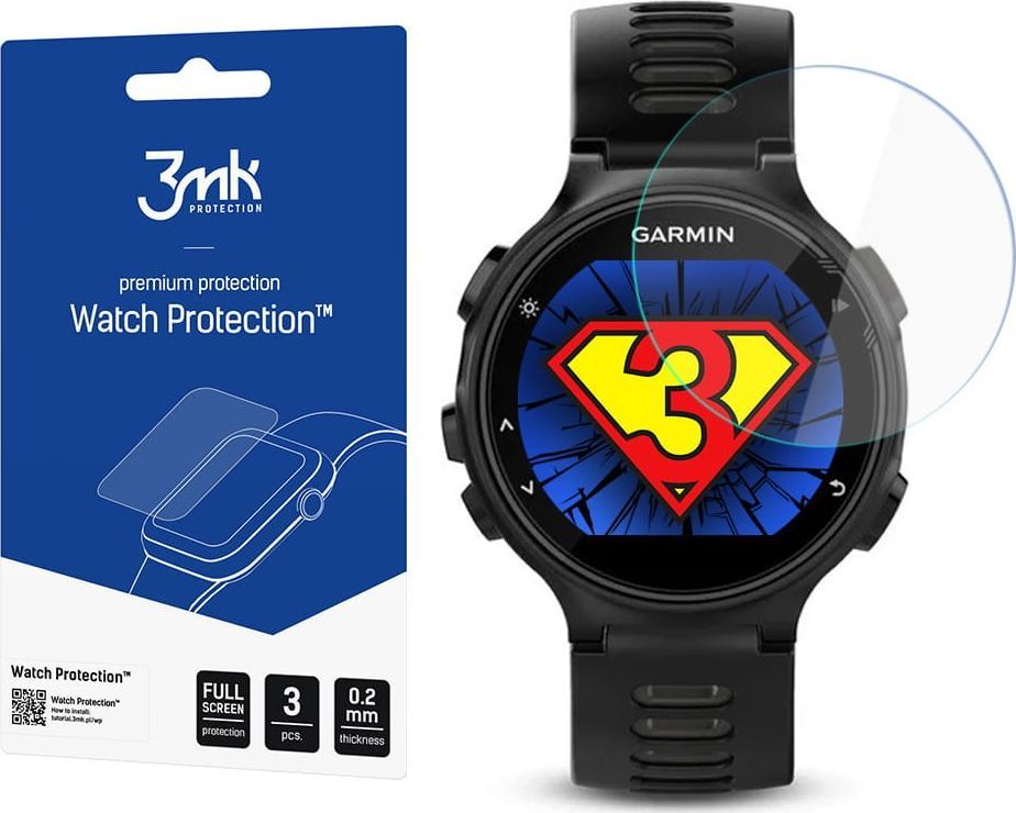 3MK 3x SZKŁO HYBRYDOWE DO GARMIN FORERUNNER 735XT 1