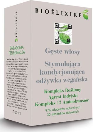 Bioelixire Odżywka wegańska Bioelixire Gęste Włosy 300 ml 1