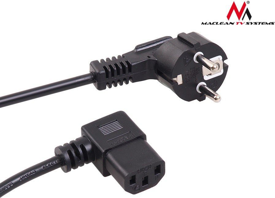 Kabel zasilający Maclean MCTV-803 3-pin 3m wtyk EU 1