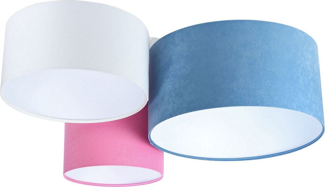 Lampa sufitowa Lumes Trzykolorowy plafon z białym wnętrzem abażura - EXX54-Travol 1