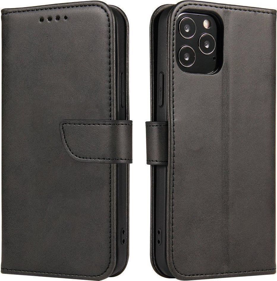 Magnet Case elegancki futerał etui pokrowiec z klapką i funkcją podstawki Oppo A53 czarny 1