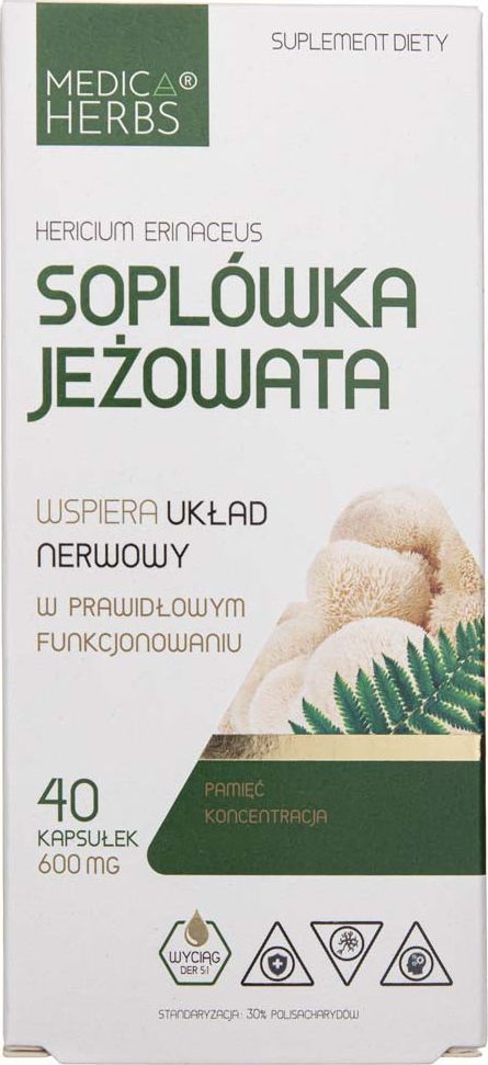 Medica Herbs Medica Herbs Soplówka jeżowata - 40 kapsułek 1