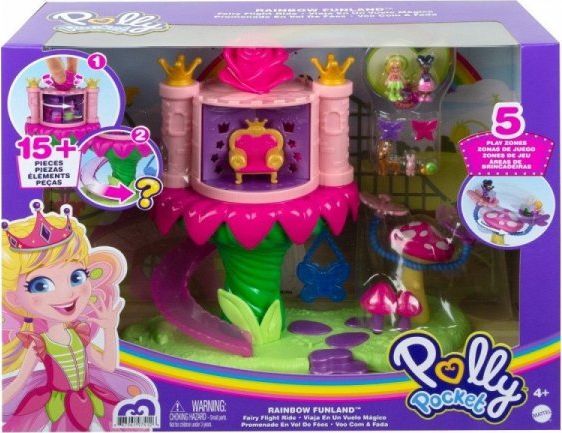 Figurka Mattel Zestaw figurek Polly Pocket Lunapark Kraina Wróżek 1