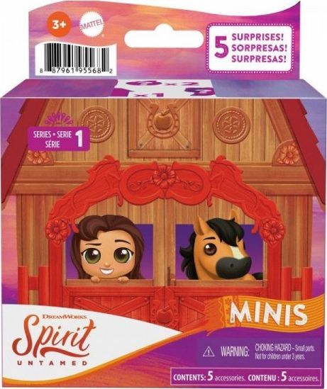 Figurka Mattel Mustang: Duch wolności Minikucyk + miniprzyjaciel (GXX78) 1