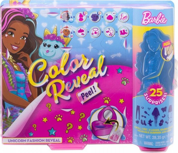 Mattel Lalka Barbie Color Reveal Fantazja Jednorożec 1