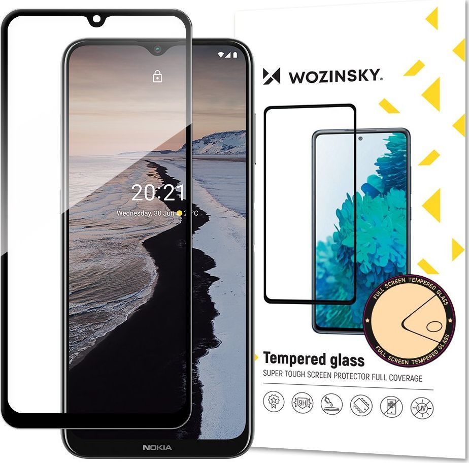 Wozinsky Wozinsky super wytrzymałe szkło hartowane Full Glue na cały ekran z ramką Case Friendly Nokia G10 czarny 1