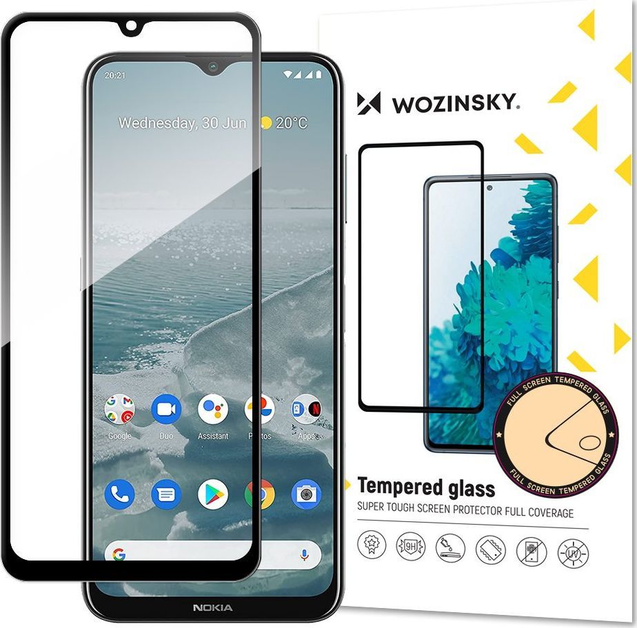 Wozinsky Wozinsky super wytrzymałe szkło hartowane Full Glue na cały ekran z ramką Case Friendly Nokia G20 czarny 1
