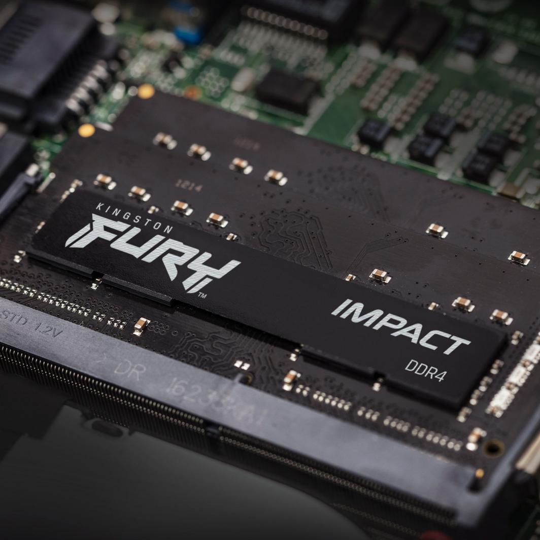 Kingston Fury Impact, SODIMM, DDR4, 16 GB, 3200 MHz, CL20