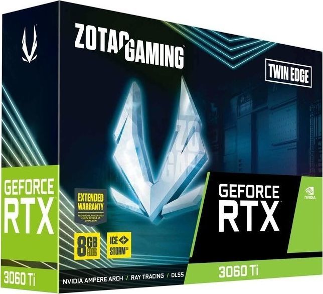 ZOTAC GEFORCE RTX 3060 ti 外排気ブロワー型 ZOTAC GEFORCE RTX 3060 ti 外排気ブロワー型 ZOTAC製の2スロット占有