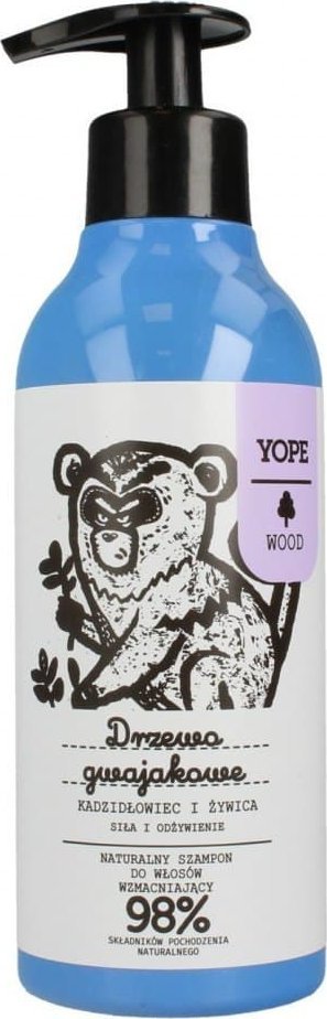 Yope YOPE WOOD Naturalny Szampon do włosów Drzewo Gwajakowe & Kadzidłowiec & Żywica 300ml 1
