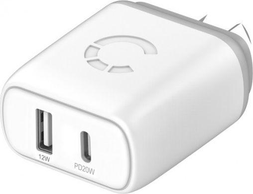 Ładowarka Cygnett 1x USB-A 1x USB-C 3 A (CY-32WPD-USBA-USBC-WH) 1