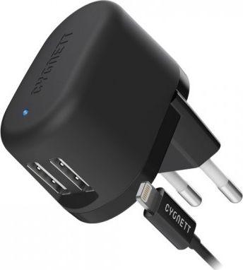 Ładowarka Cygnett 2x USB-A 3.4 A (CY-PF3.4A-LIGH-BK) 1