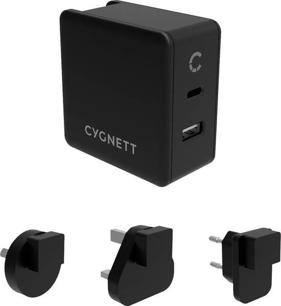 Ładowarka Cygnett 1x USB-A 1x USB-C 3 A (CY-PD57W-BK) 1