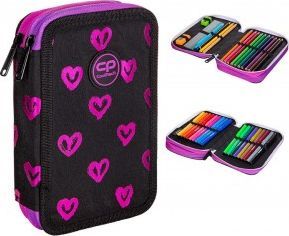 Piórnik Coolpack Piórnik z wyposażeniem Coolpack Jumper 2 serca 1