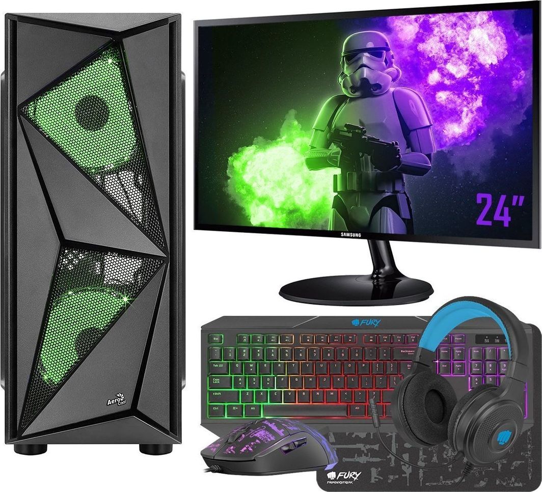 Komputer GER-POL Glider, Ryzen 3 2200G, 16 GB, Radeon Vega 8, 256 GB M.2 PCIe Windows 10 Pro 1