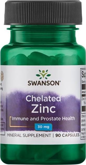 Swanson Swanson Cynk Chelat 30 mg - 90 kapsułek 1