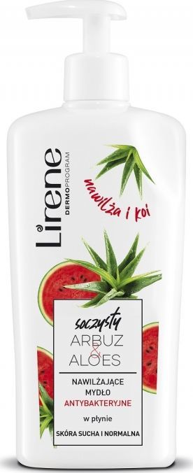 Lirene Lirene NAWILŻAJĄCE MYDŁO ANTYBAKTERYJNE Arbuz & Aloes 1