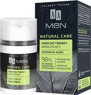 AA Men natural care Krem do twarzy nawilżający 50 ml 1