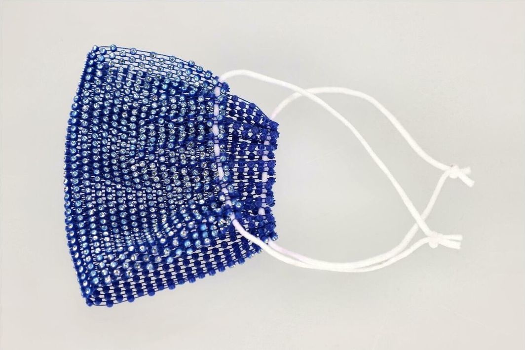 Intesi Maska Glitter niebieska 1