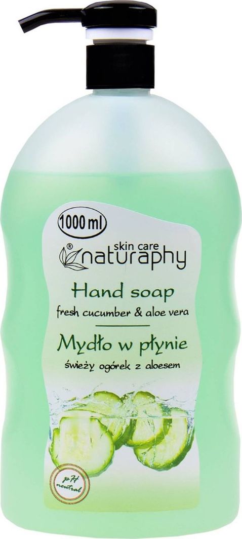 BluxCosmetics Mydło do rąk w płynie ogórkowe z aloesem 1L 1