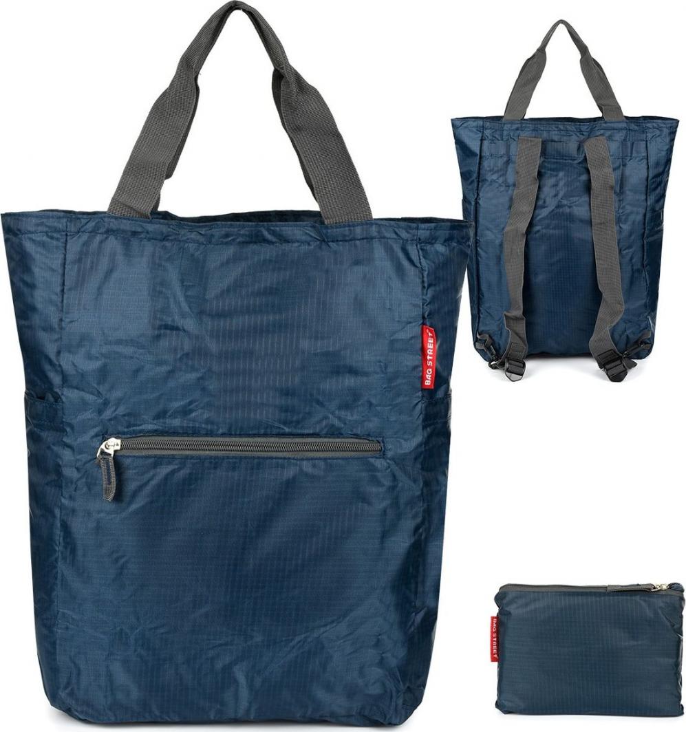 Bag Street Granatowy Plecak torba 2w1 wodoodporny lekki duży kompaktowy X48 1