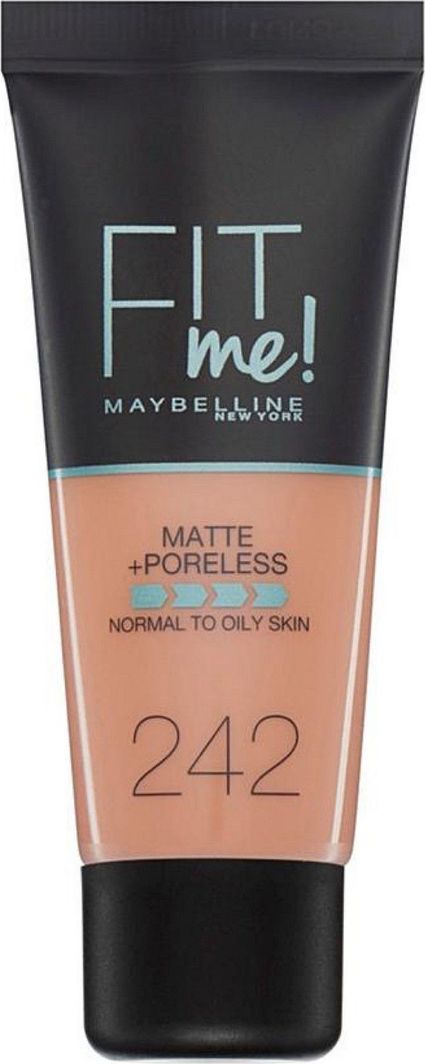 Maybelline  Maybelline Fit Me! Matte Poreless Podkład 30ml 242 Light Honey 1