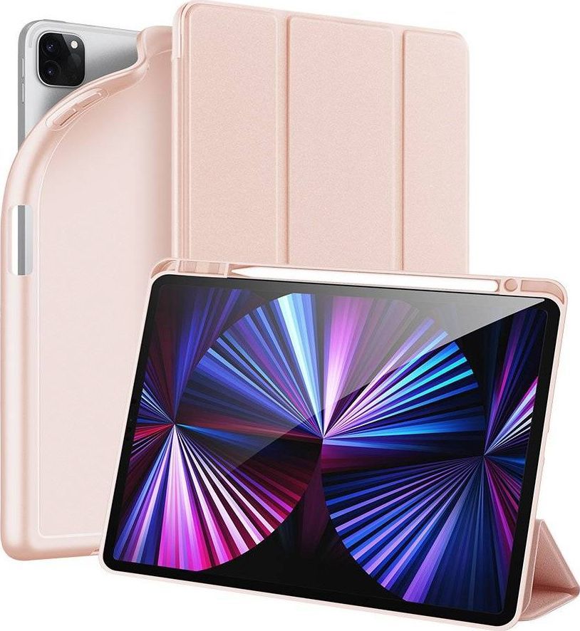 Etui na tablet Dux Ducis DUX DUCIS Osom żelowe etui na tablet Smart Sleep z podstawką iPad Pro 11'' 2021 różowy 1