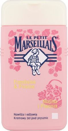  Le Petit Marseillais Żel pod prysznic Malina i piwonia 250ml 1