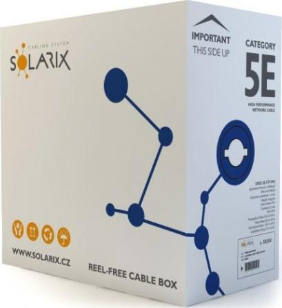 Solarix Kabel instalacyjny Solarix FTP, Cat5E, drut, PVC, puszka 305m SXKD-5E-FTP-PVC 1