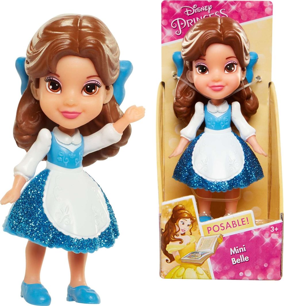 Jakks Pacific Mini lalka Bella w niebieskiej sukience 1
