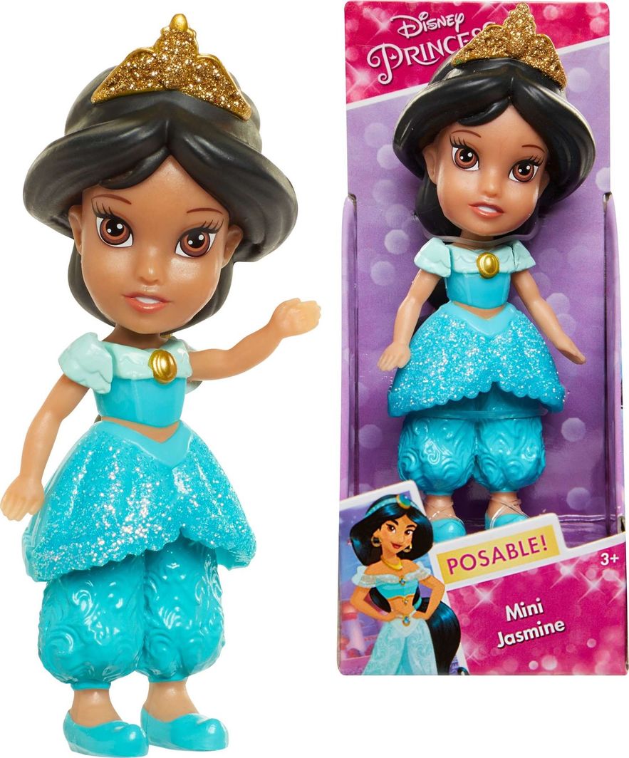Jakks Pacific Mini lalka Jasmine w turkusowym stroju 1