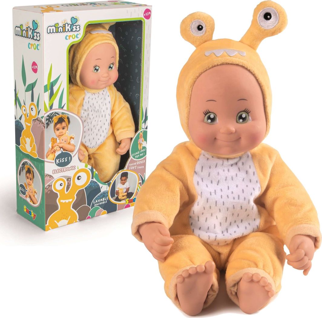 Smoby MiniKiss interaktywna lalka bobas w stroju ślimaczka 1