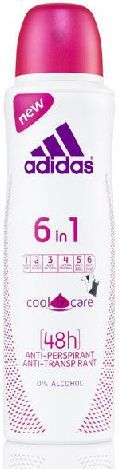  Adidas for Women Cool & Care Dezodorant spray 6w1 150ml 1