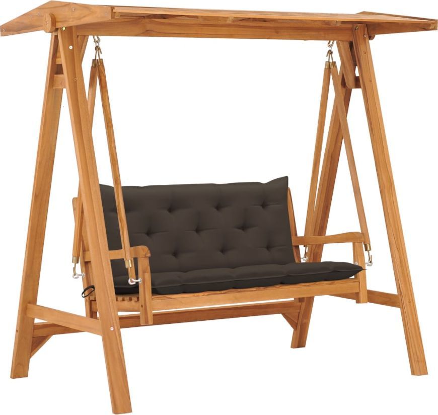 Elior Huśtawka ogrodowa z ciemnoszarą poduszką -Tifo 1