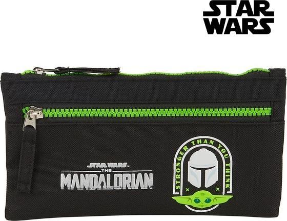 Piórnik The mandalorian Piórnik The Mandalorian Czarny Kolor Zielony 1