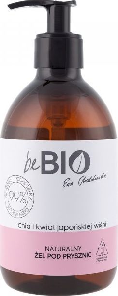 BeBio Ewa Chodakowska Naturalny żel pod prysznic Chia i Kwiat Japońskiej Wiśni 400ml 1