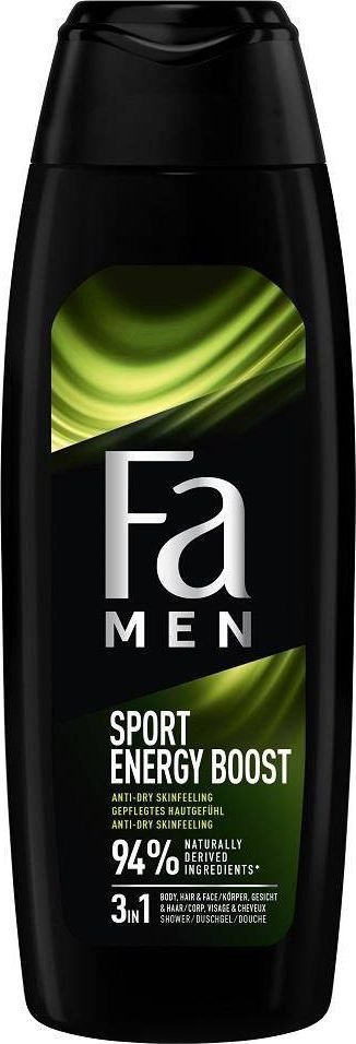 Fa Men Xtreme Sport Energy Boost Shower Gel żel pod prysznic do mycia ciała i włosów dla mężczyzn 750ml 1