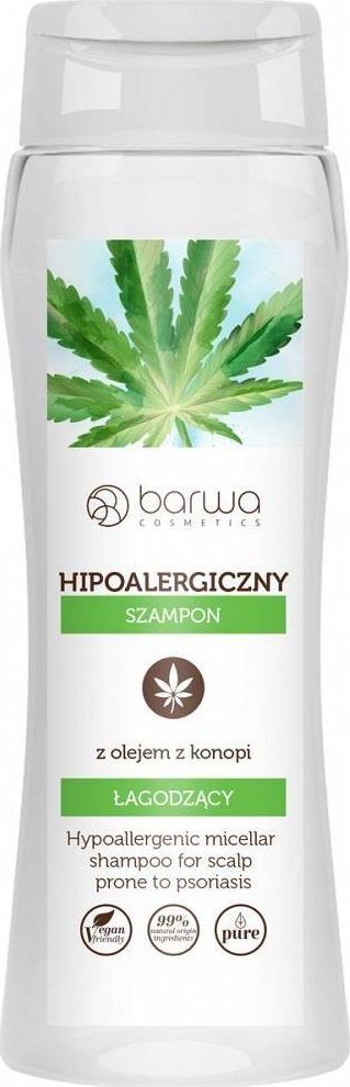 Barwa Hipoalergiczny szampon łagodzący z olejem z konopi 400ml 1