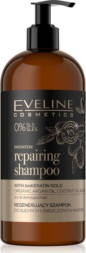 Eveline Eveline Cosmetics Organic Gold Repairing Shampoo regenerujący szampon do włosów suchych i zniszczonych 500ml 1