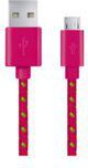 Kabel USB Esperanza USB/Micro USB, 1m, Różowy (EB176PB) 1