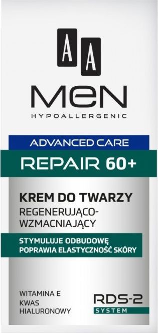 AA Men Advanced Care Face Cream Repair 60+ regenerująco-wzmacniający krem do twarzy 50ml 1