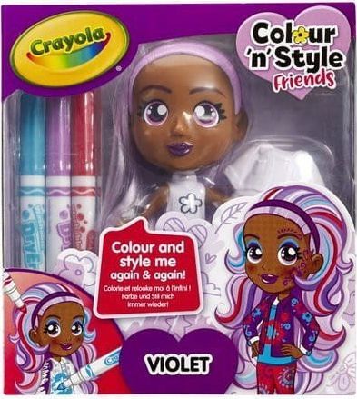 Crayola Lalka Colour'n'Style Friends Violet 1