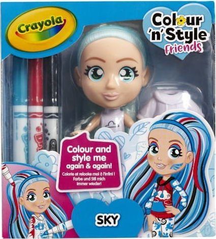 Crayola Lalka Colour'n'Style Friends Sky CRAYOLA 1