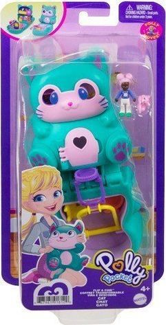 Mattel Polly Pocket Otwórz i przekręć - Niebieski Kotek (GTM 61) 1